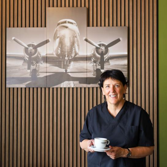 flying coffee